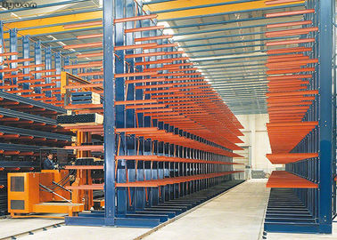 Workshop Cantilever Warehouse Racks , Cantilever Lumber Storage Racks Galvanized