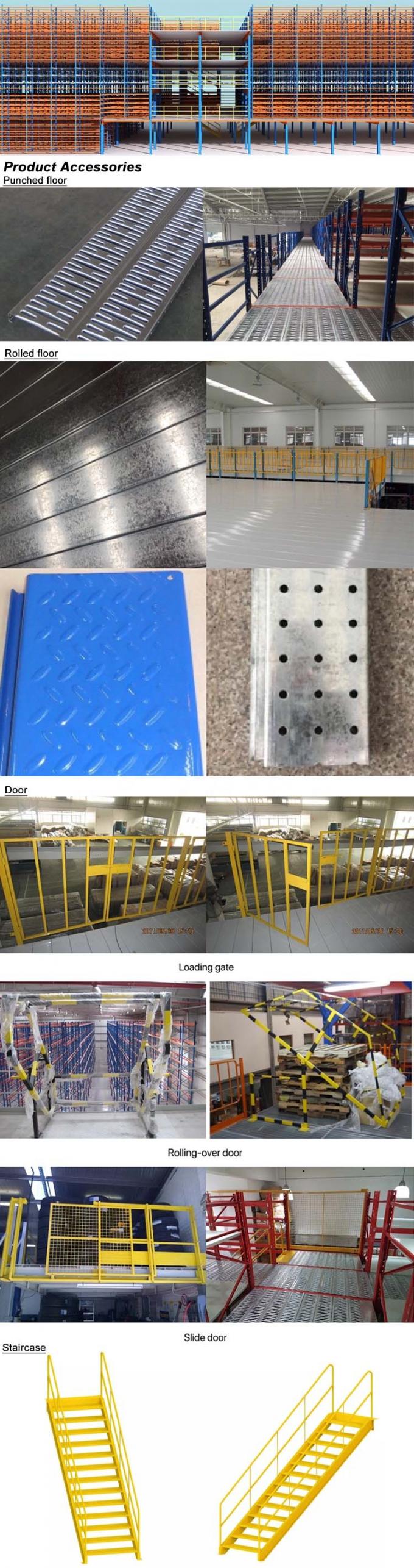 Wielopiętrowy system półek mezaninowych magazyn przemysłowy półki mezaninowe 1